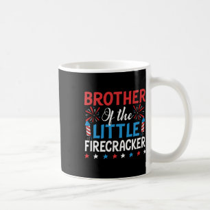 Brother Of The Little Firecracker Shirt 4th Of Jul Coffee Mug