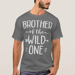 Brother Of The Wild One  Funny 1St Birthday Safari T-Shirt