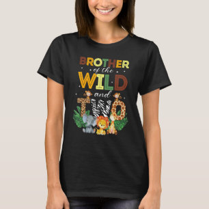 Brother Of The Wild Two Zoo Birthday Safari Jungle T-Shirt