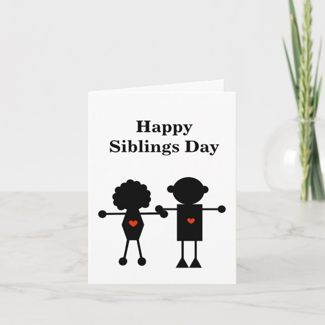 Brother or Sister  Siblings Day Card (Front)