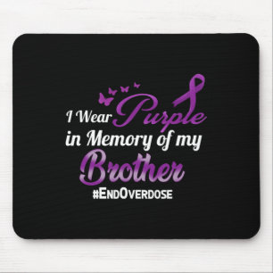 Brother Overdose Awareness Memory Mouse Pad
