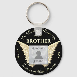 Brother Photo Memorial Keychain