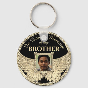 Brother Photo Memorial Keychain