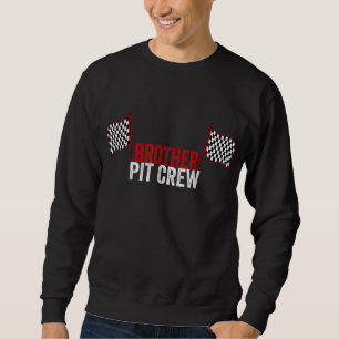 Brother Pit Crew Vintage For Racing Party Costume Sweatshirt