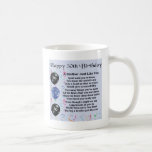Brother Poem 50th Birthday Coffee Mug<br><div class="desc">A great gift for a brother on his 50th birthday</div>