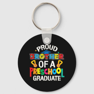 Brother Preschool Graduate Last Day Of School Fami Keychain
