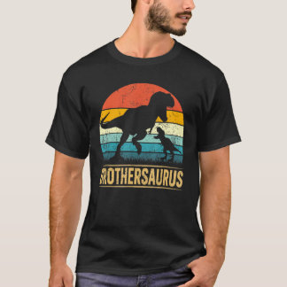 Brother Saurus T Rex Dinosaur Brother  Father's Da T-Shirt