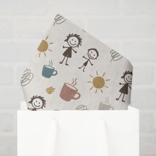 Brother Sister Coffee Mom Tissue Paper