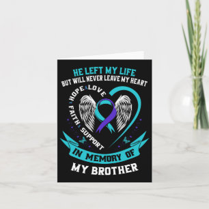 Brother Suicide Awareness Prevention Memorial Grap Card