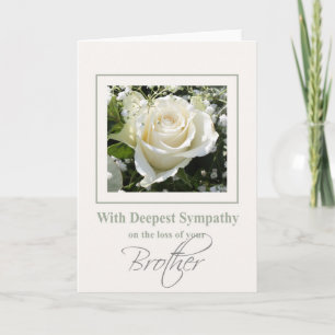 Brother Sympthy card with Roses