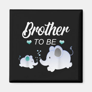 Brother To Be Elephant Baby Shower Gift For Boy Magnet