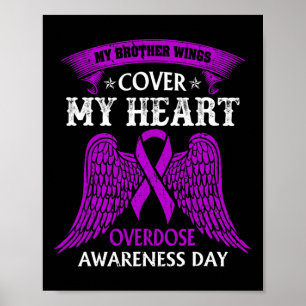 Brother Wings Cover My Heart Overdose Awareness Da Poster