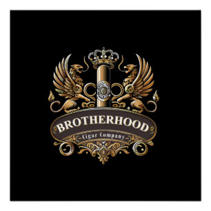 Brotherhood Cigar Company Glossy Poster