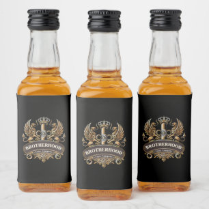 Brotherhood Cigar Company  Liquor Bottle Label