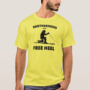 Brotherhood Of The Free Heel Telemark Skiing T-Shirt