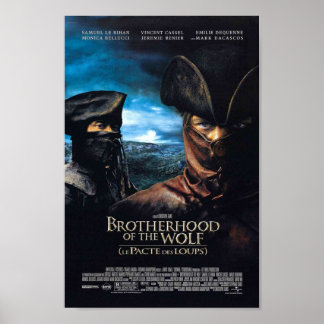 Brotherhood of the Wolf French  Poster