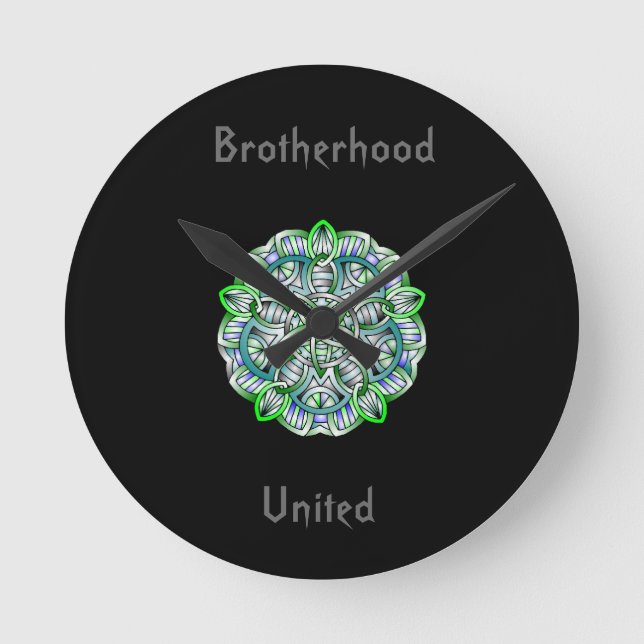 Brotherhood United Collection Round Clock (Front)