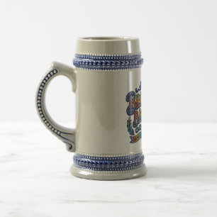 Brotherly Backbone Strength & Brotherhood Beer Stein