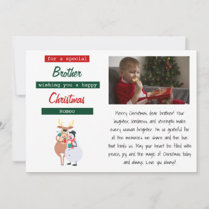 Brotherly Love Christmas Holiday Card