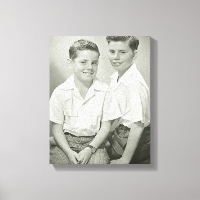 Brothers in Studio Canvas Print (Front)
