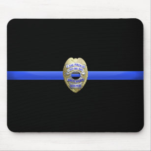 Brothers Keeper Police Badge Mouse Pad