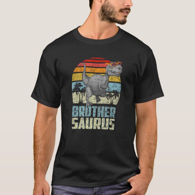Brothersaurus Rex Dinosaur Brother Saurus Family M T-Shirt (Front)