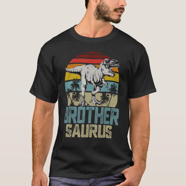 Brothersaurus Rex Dinosaur Brother Saurus Family M T-Shirt (Front)