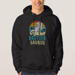 Brothersaurus T Rex Dinosaur Brother Saurus Family Hoodie