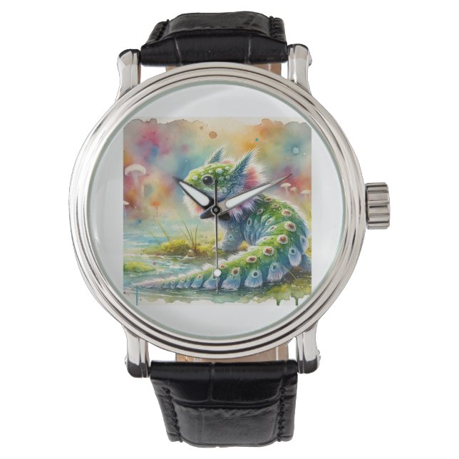 Brotola fish 070824AREF132 - Watercolor Watch (Front)