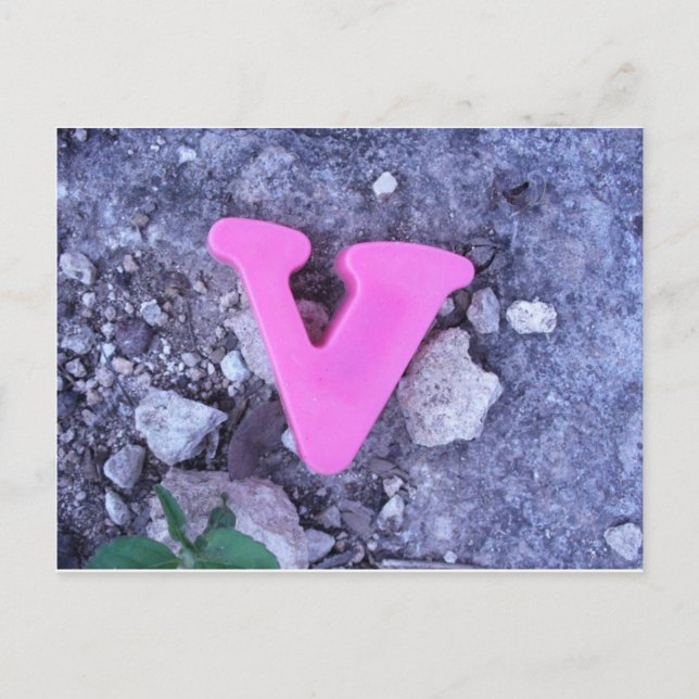 Brought to you by the letter V Postcard (Front)