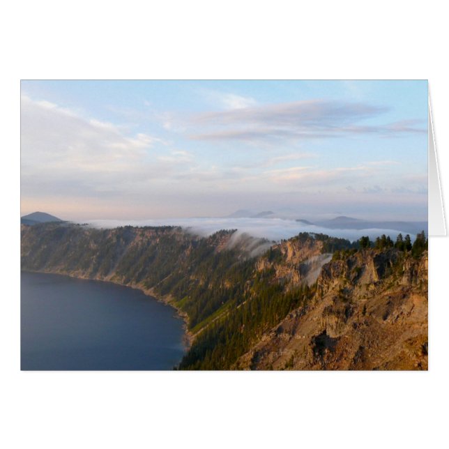 Brouillard au lac Crater (Devant horizontal)