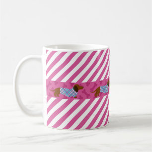 Brouillard rose Dachshund Mug