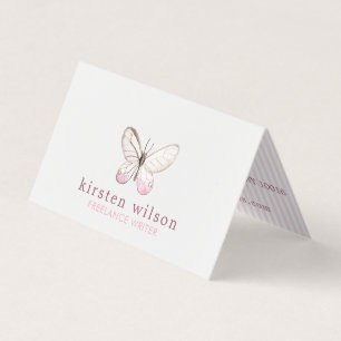 Brouille et Carte de visite plié papillon