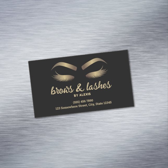 Brow and Lash Professional Magnetic Business Card (In Situ)