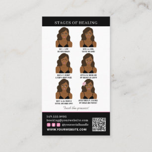 Brow Microblading Aftercare & Appointment Reminder Business Card