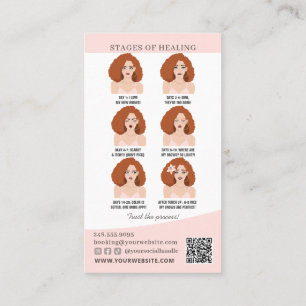 Brow Microblading Aftercare & Appointment Reminder Business Card