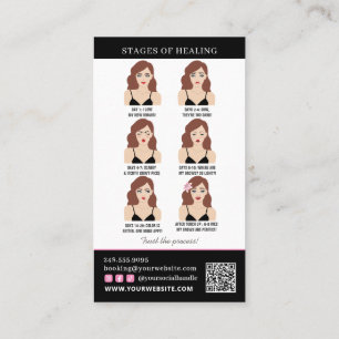 Brow Microblading Aftercare & Appointment Reminder Business Card