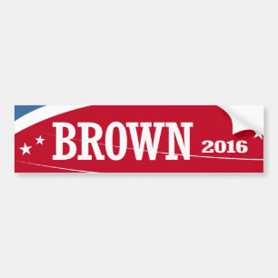 BROWN 2016 BUMPER STICKER