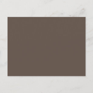Brown #5E4E44, Liver Postcard
