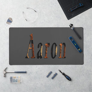 Brown Aaron Name, Desk Mat
