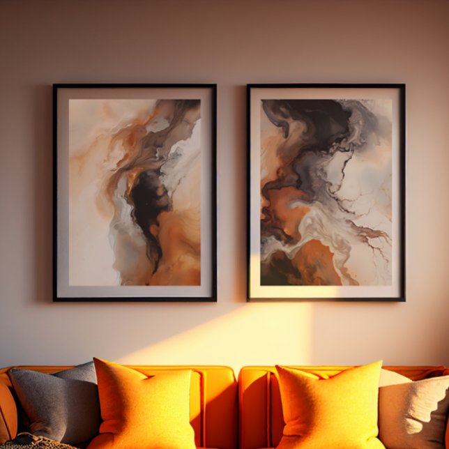 Brown Abstract Fluid Marble art (Creator Uploaded)