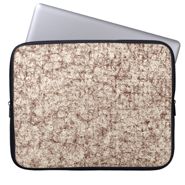 Brown abstract grunge backgroundabstract, ancient, laptop sleeve (Front)