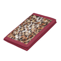 Brown Abstract Photo Wallet