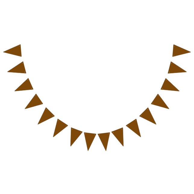 Brown - Add your own sign, photo, name Bunting Flags (All)