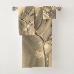 Brown Agate Bath Towel Set