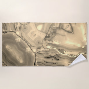 Brown Agate Beach Towel