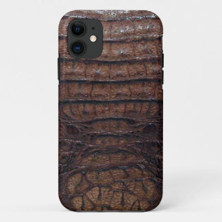 Brown Alligator Skin iPhone 11 Case