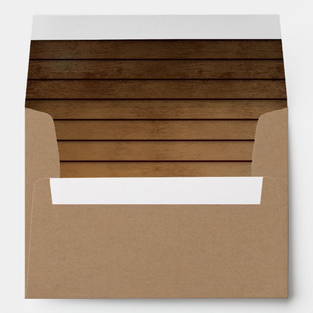 Brown and Barn Wood Envelope (Back (Bottom))