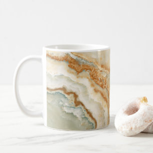 Brown and beige stone texture coffee mug