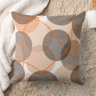 Brown and Beige Tones  Throw Pillow